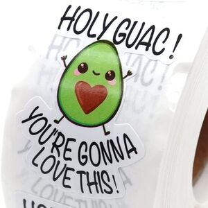 Holy Guac You’re Gonna Love This Stickers - 120 count - 1.6" x 1.2"